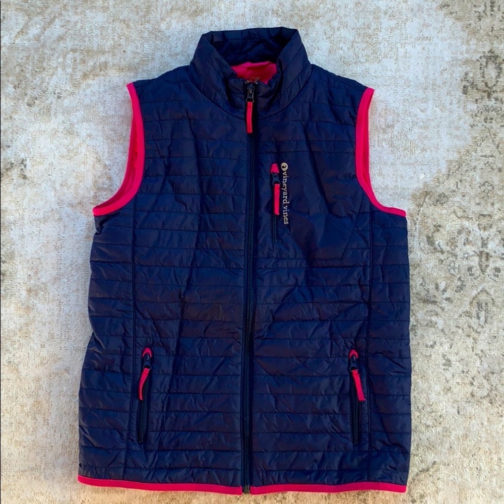 Vineyard Vines Girls Full Zip Vest